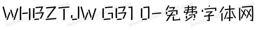 WHBZTJW GB1 0字体转换